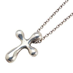 Tiffany & Co. Cross Necklace, SV925 Silver, Women's